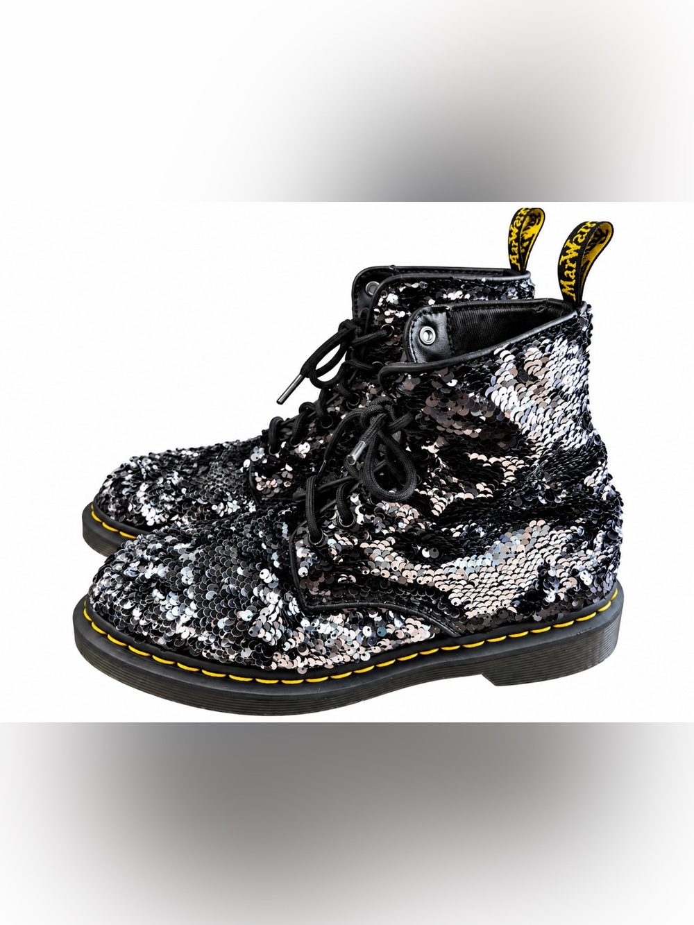 Dr. Martens 1460 Pascal Reversible Sequin boots - Picture 5 of 7